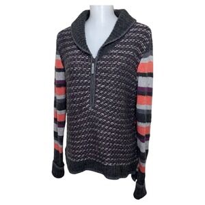Smartwool X Chup Potlach 1/2 Zip Sweater Womens Small Charcoal Heather